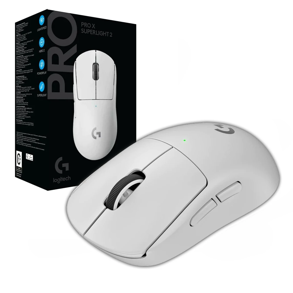 Mouse Gamer Inalámbrico Logitech G Pro X Superlight 2 SE Blanco
