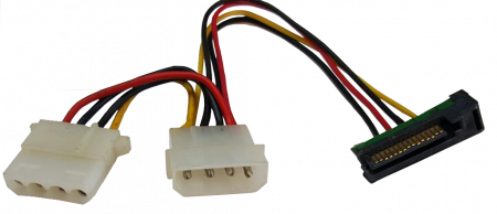 Adaptador SATA 15 Pines Macho a Molex Hembra
