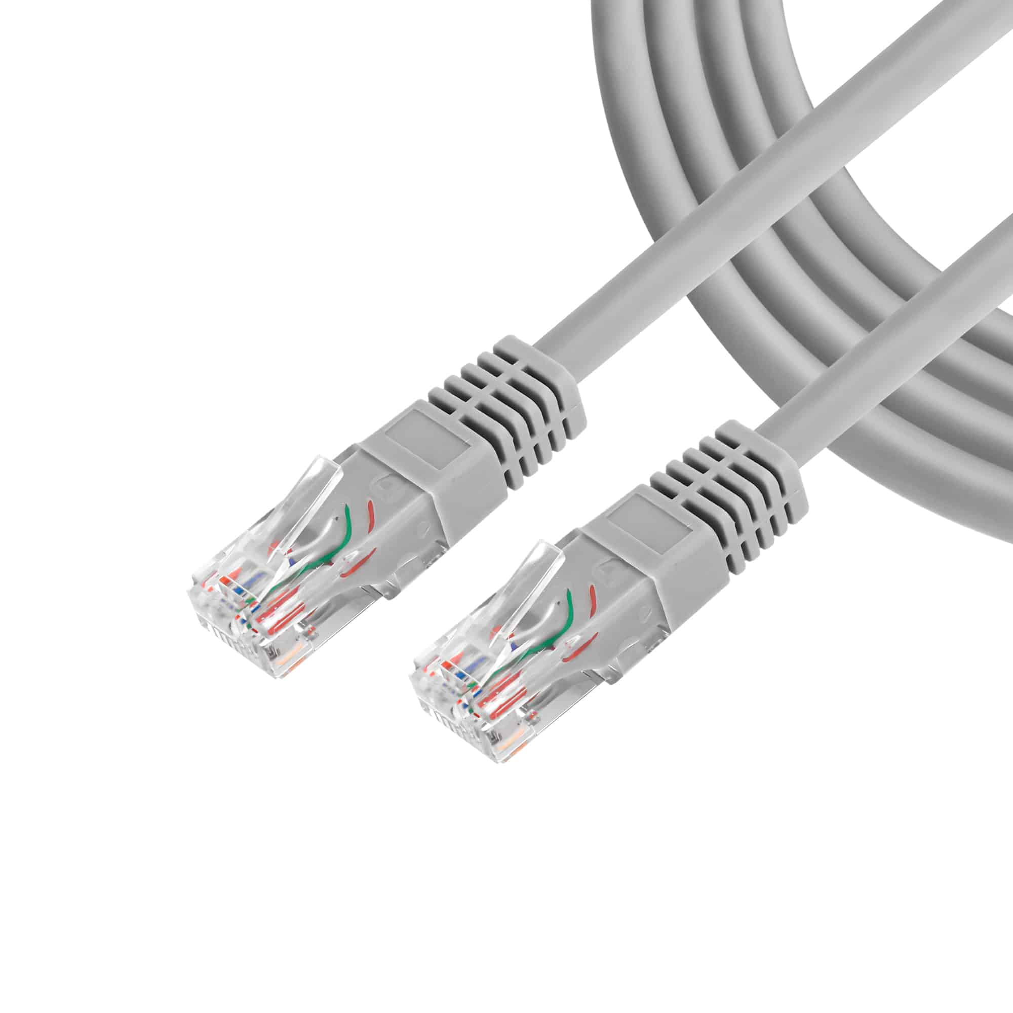 Cable de Red Agiler Cat6 30cm Ethernet Gris