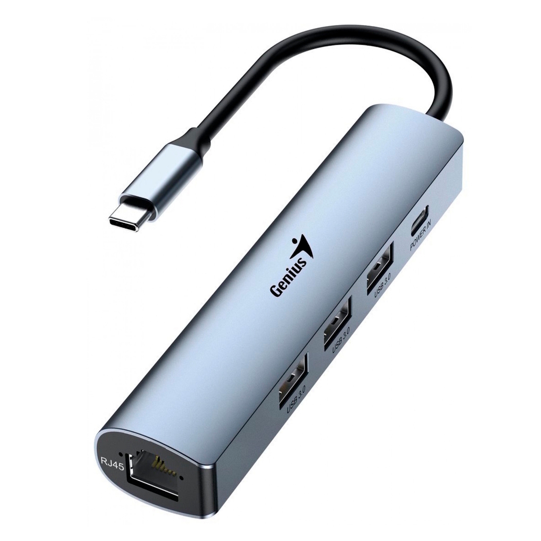 Hub USB Genius UH-500 5 en 1 USB Tipo C / 2x USB-A / 1x HDMI