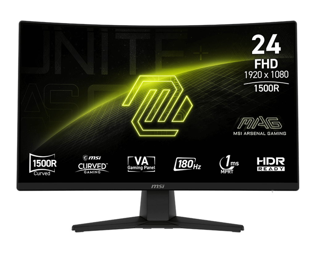 Monitor MSI MAG 242C IPS 23.6" Curvo FHD 180Hz 1ms HDMI DisplayPort