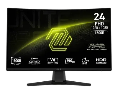 Monitor MSI MAG 242C IPS 23.6" Curvo FHD 180Hz 1ms HDMI DisplayPort