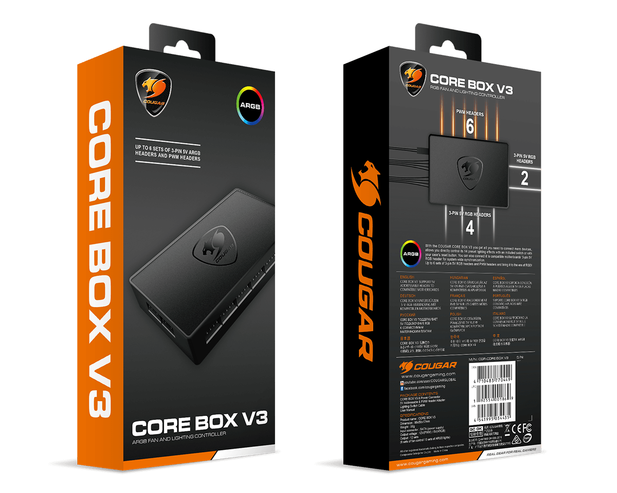 Controlador RGB Cougar VC para Ventiladores ARGB