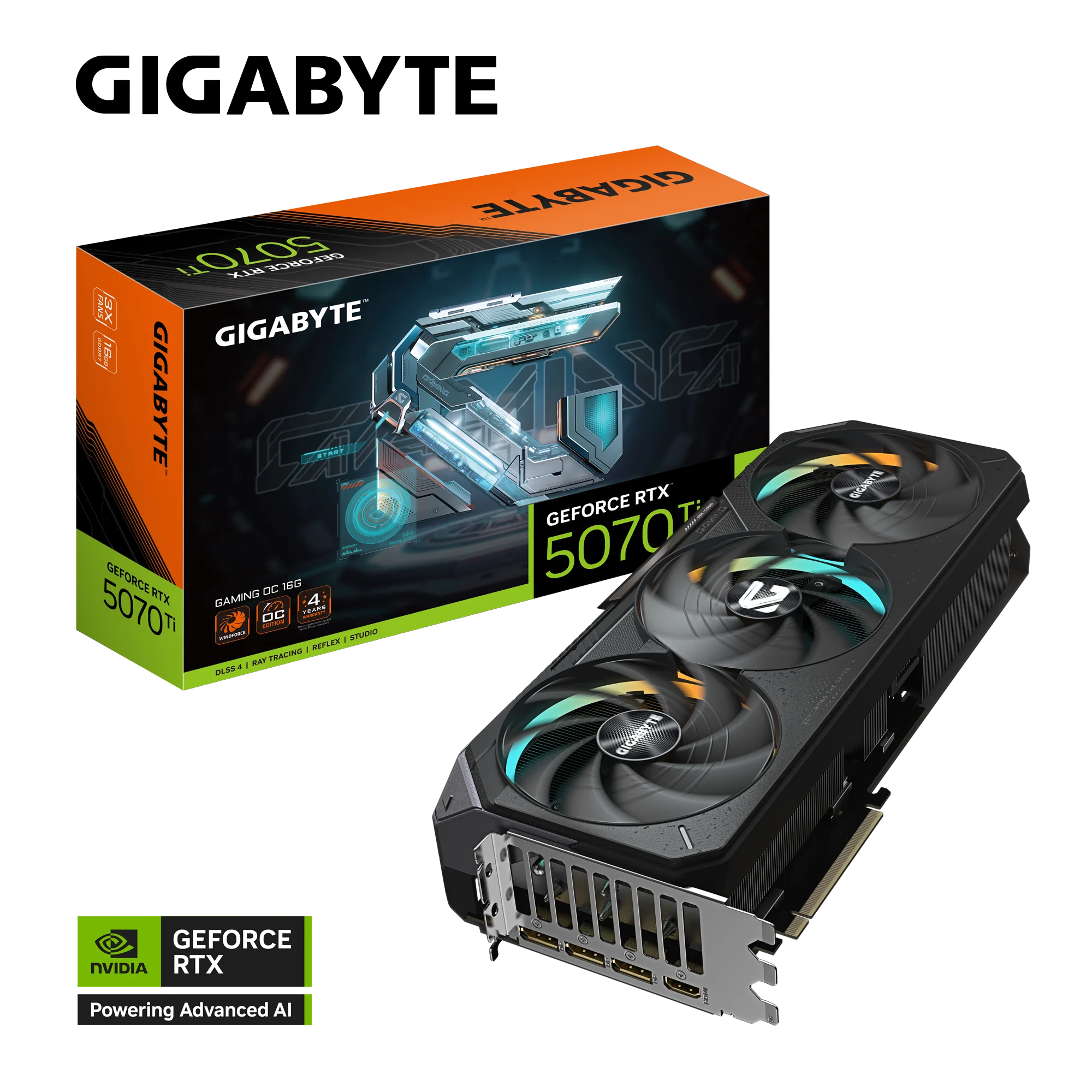 Tarjeta de Video Gigabyte GeForce RTX 5070 Ti Gaming OC 16GB