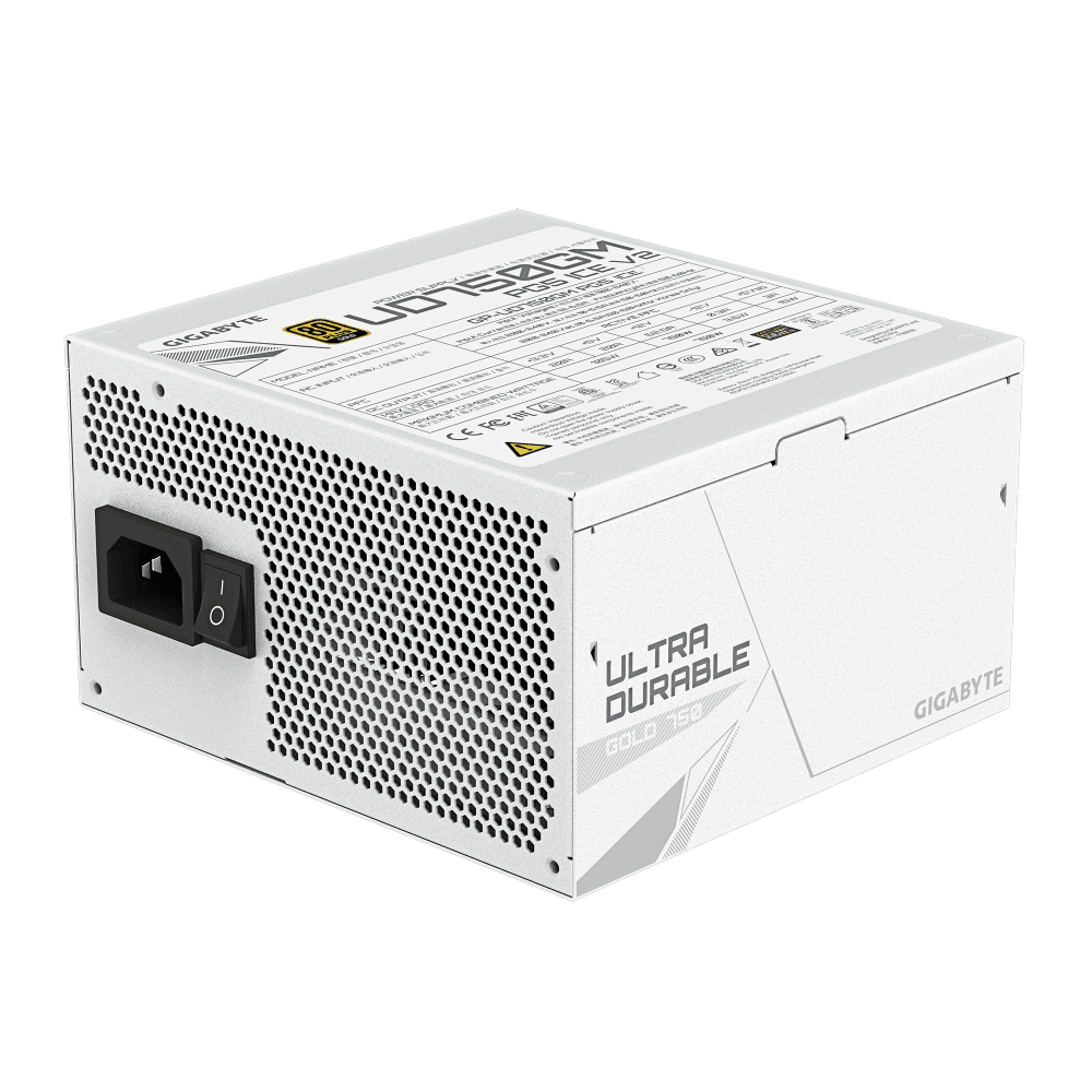 Fuente de Poder Gigabyte GP-UD750GM PG5 ICE 750W 80 Plus Gold Modular ATX Blanca