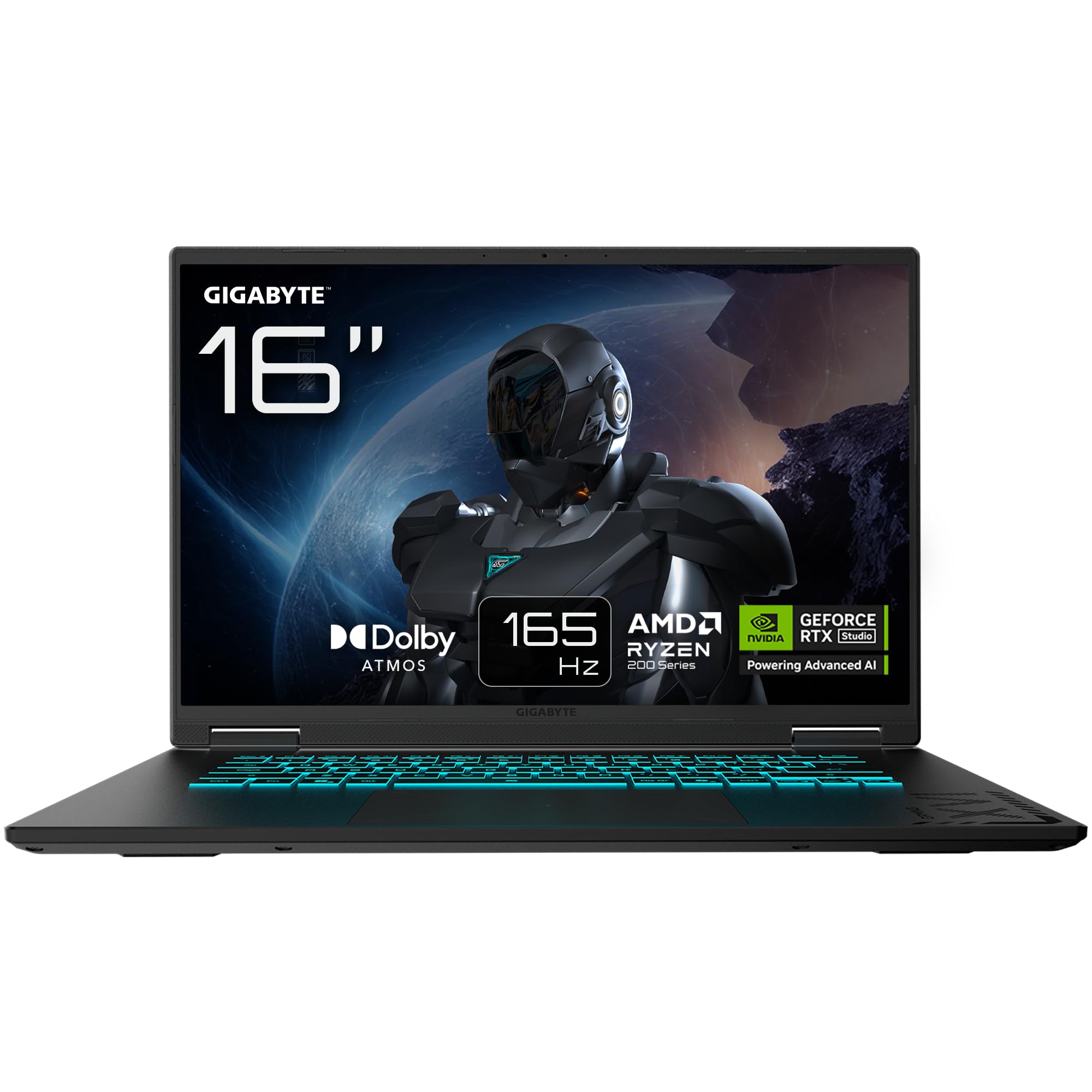 Laptop GIGABYTE GAMING A16 AMD Ryzen 7 260 16GB DDR5 512GB SSD 16 pulgadas RTX 5050 8GB