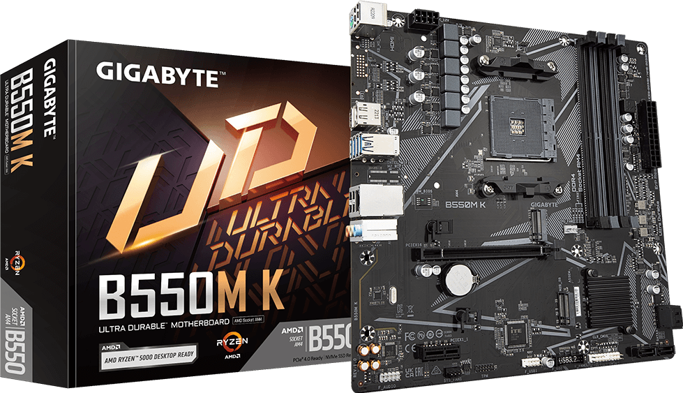 Mainboard Gigabyte B550M K AMD AM4 Micro-ATX