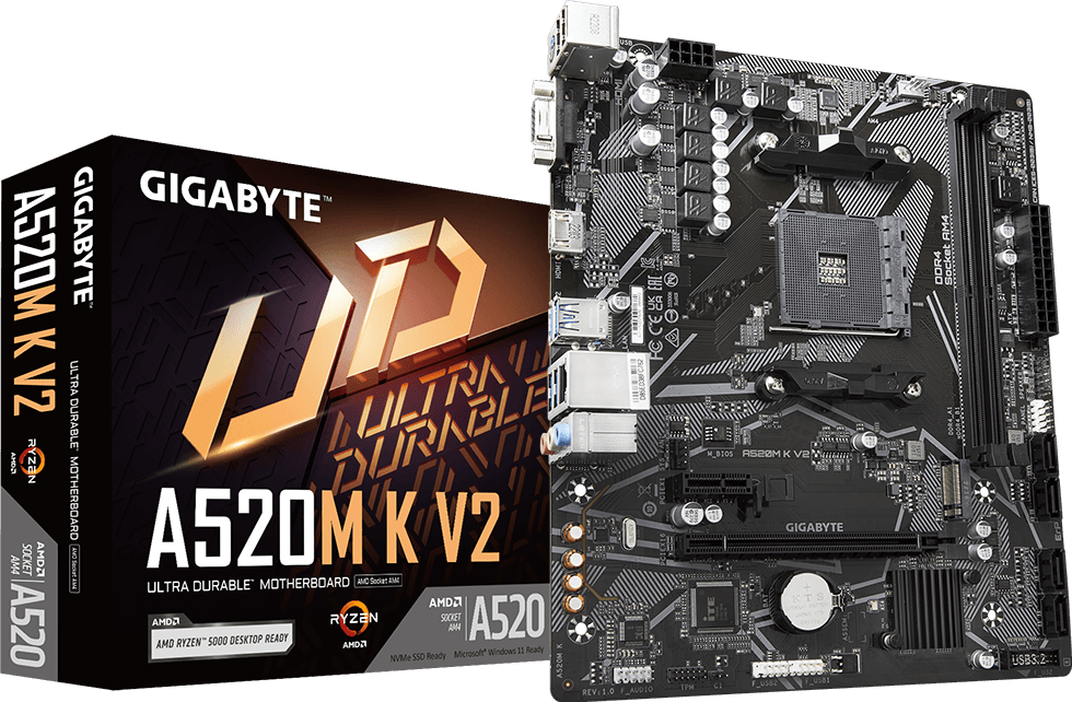 Mainboard Gigabyte A520M K V2 AMD AM4 Micro-ATX