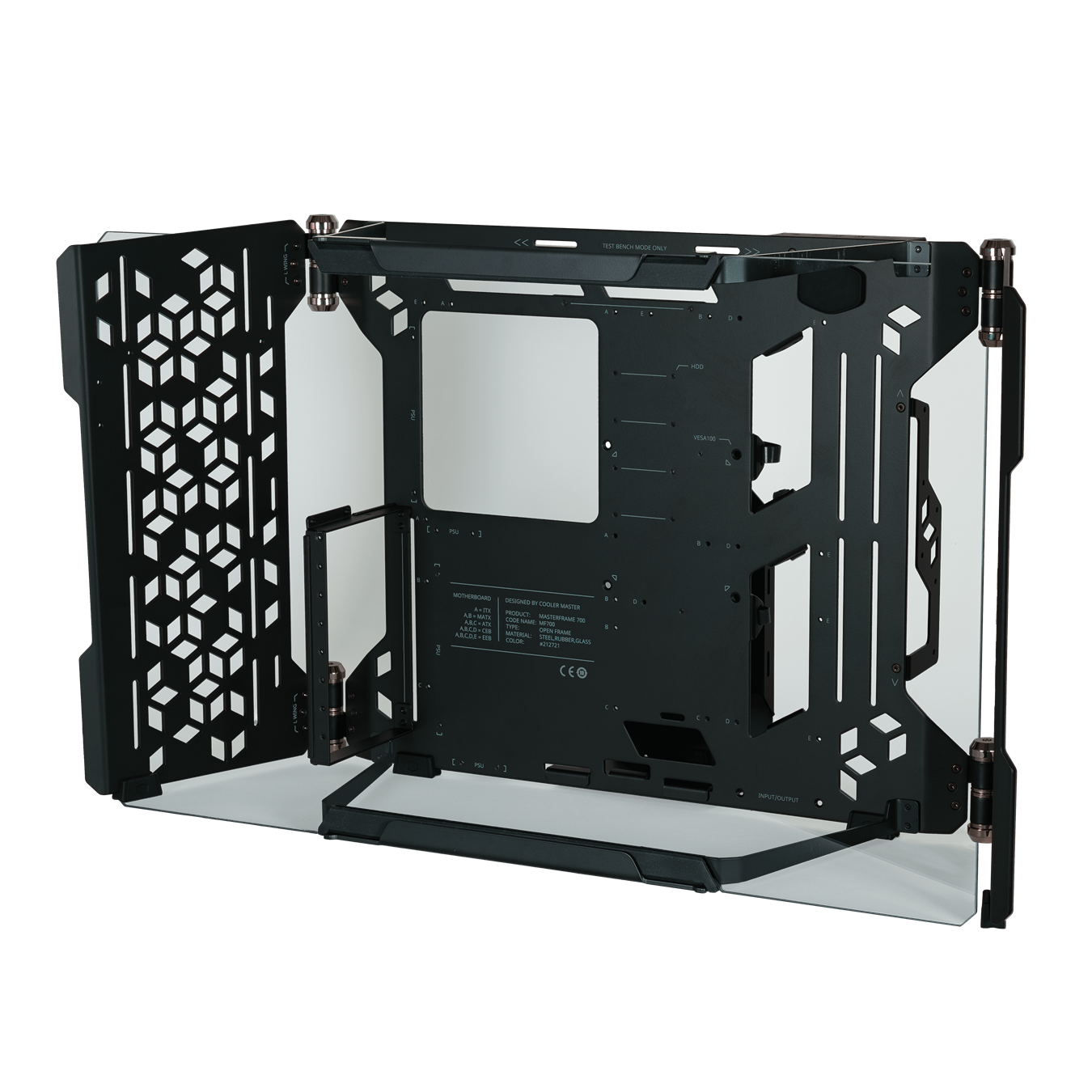 Case Cooler Master MasterFrame 700 Open Frame Sin Fans