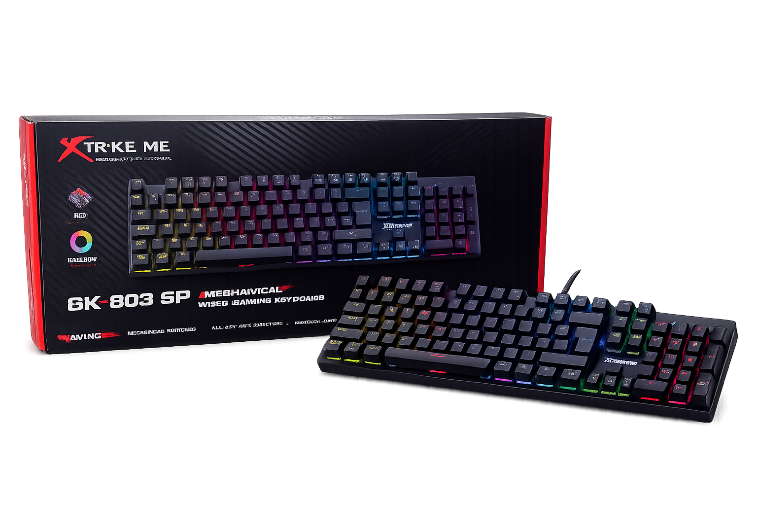 Teclado Xtrike Me G-803 Mecánico Switches Red Español 100%