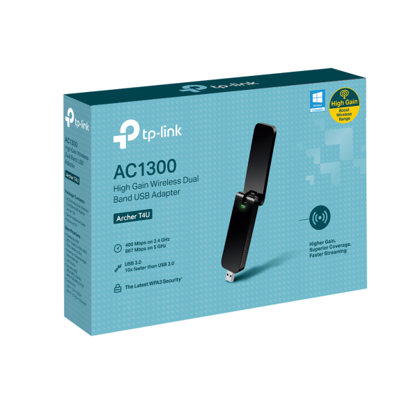 Adaptador de Red TP-Link Archer T4U AC1300 USB Dual Band