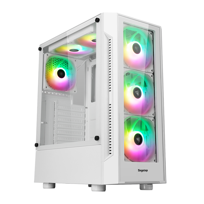 Case Segotep Flexi 1 Micro-ATX Blanco 3 Fans