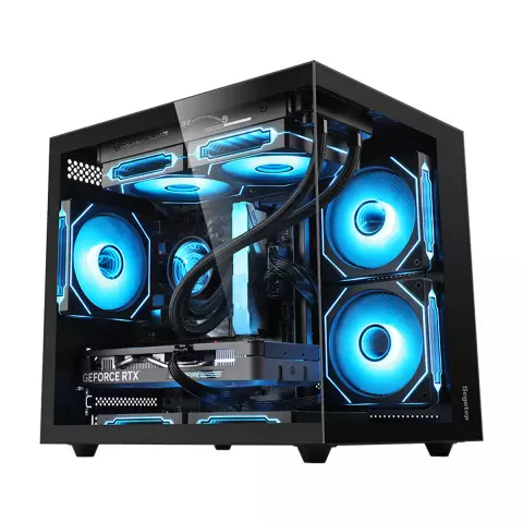 Case Segotep Brave W1 Negro ITX/Micro-ATX 3 Fans 120mm