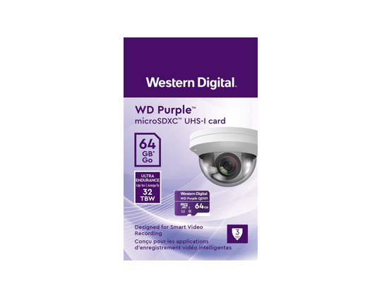 Memoria MicroSD Western Digital Purple 64GB