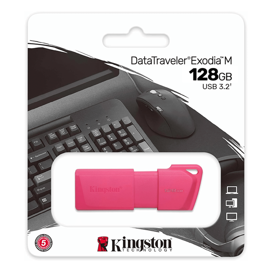 Flash Memory Kingston DataTraveler Exodia M 128GB USB 3.2 Pink