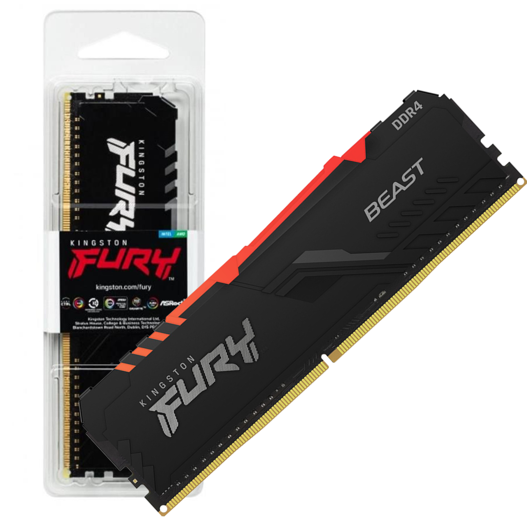 Memoria RAM Kingston Fury Beast RGB 16GB DDR4 3200MHz