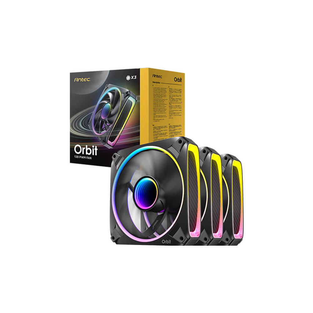 Ventilador Antec Orbit 120 ARGB Kit de Fans