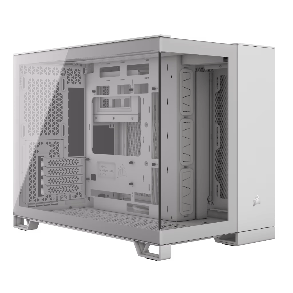 Case Corsair 2500X Dual-Chamber ATX 1x USB 3.2 2x USB-C Vidrio Templado Blanco