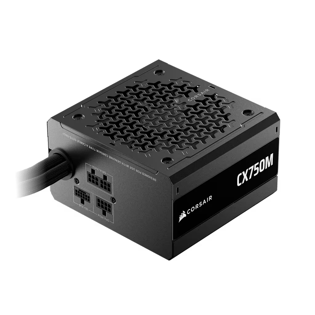 Fuente de Poder Corsair CX750M 750W Semi Modular ATX 3.1 PCIe 5.1 Cable 12V-2x6