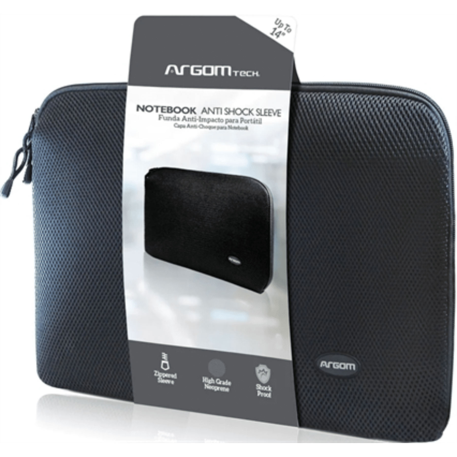Funda Argom Tech Anti-Impacto para Laptop 14" Negro