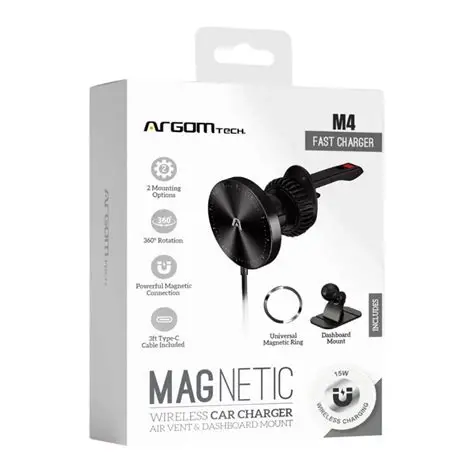 Cargador Argom Magnético de Carga Rápida M4