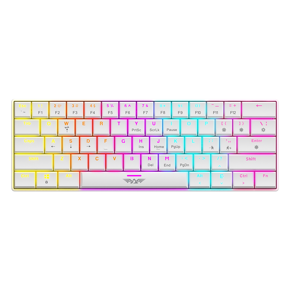 Teclado Gamer Armaggeddon SMK-1C Psychsparrow Low-Profile Mecánico Blanco