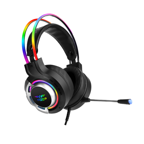 Headset Armaggeddon Atom RGB Stereo 50mm Drivers 2.1 Surround Sound