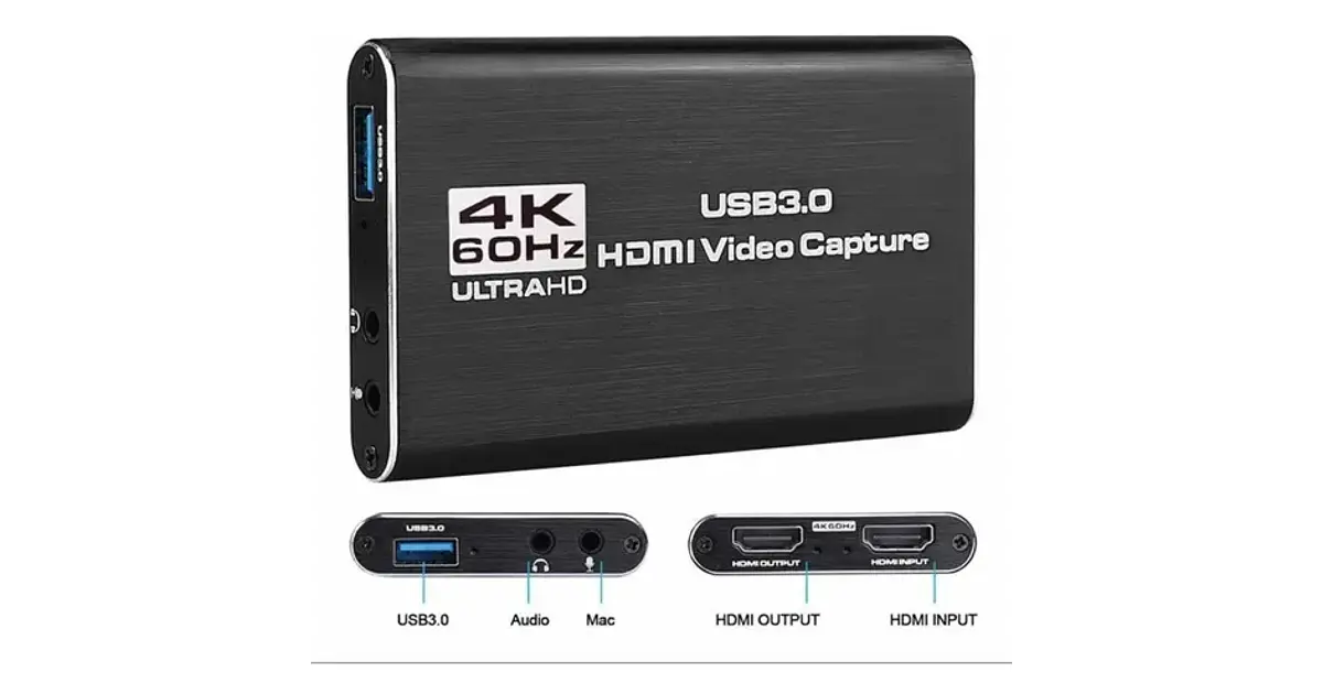 Capturadora de Video HDTV HDMI a USB 3.0 4K 60FPS