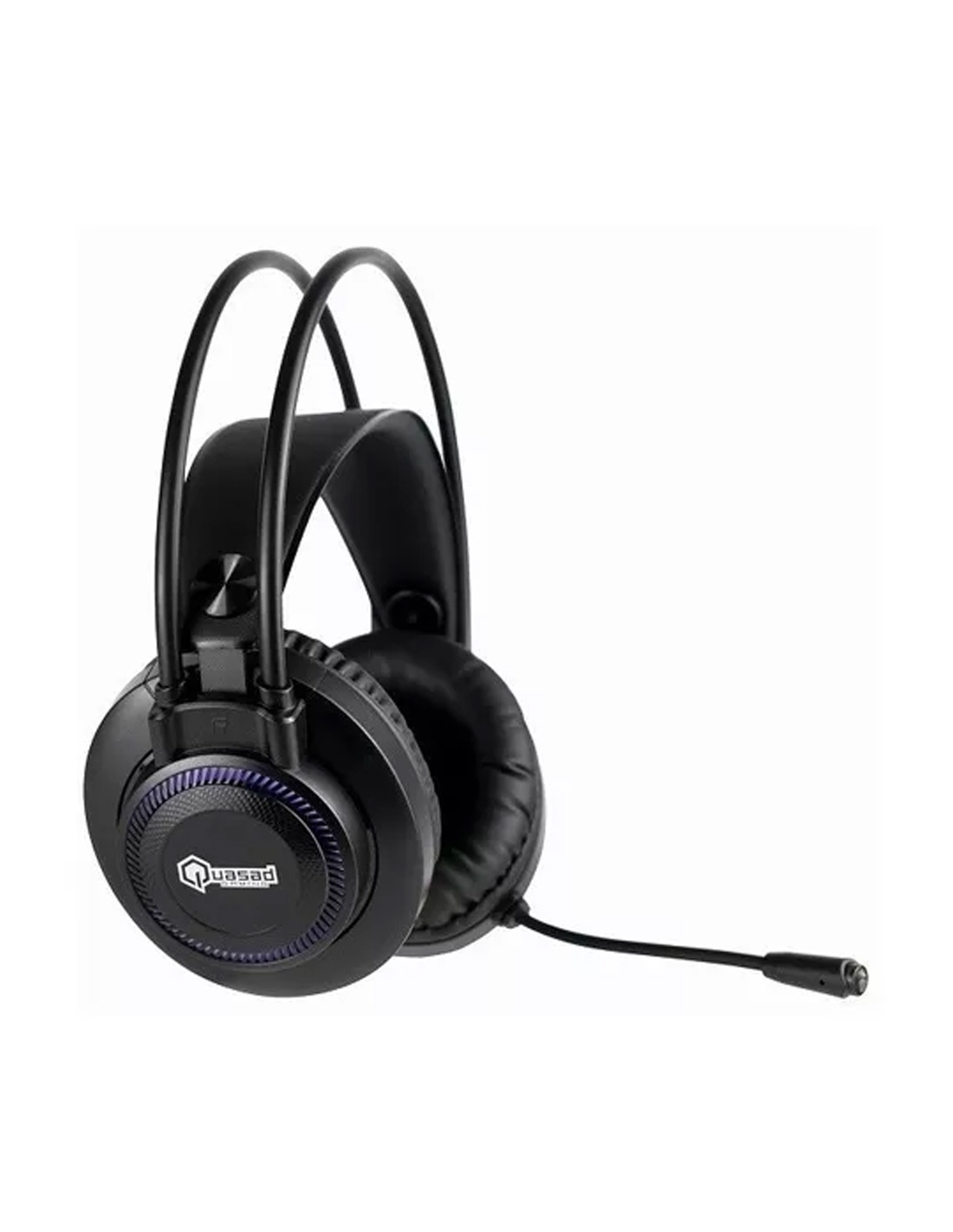 Auriculares Quasad QG-X2 Estéreo USB RGB con Micrófono Negro