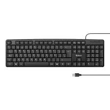 Teclado Elasser KB-115L Membrana USB Cableado Oficina