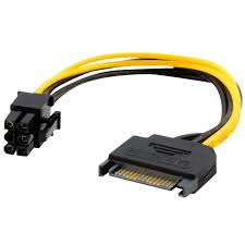 Cable de Poder SATA a 6 Pines