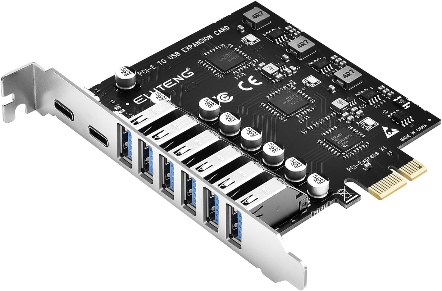Adaptador Tarjeta PCIe USB Tipo C y USB Tipo A Eluteng