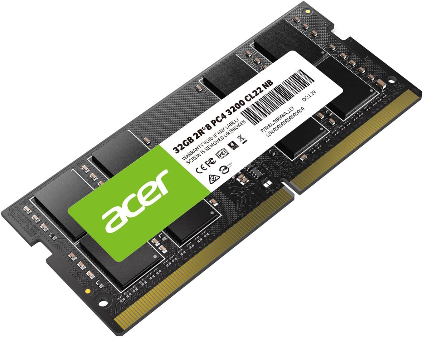 Memoria RAM SODIMM Acer DDR4 32GB 3200MHz