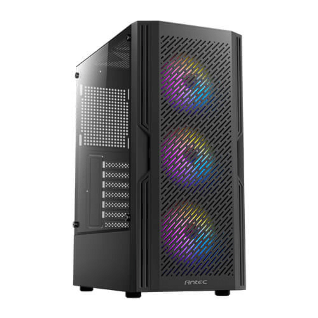 Case Antec AX20 Extreme Mid Tower RGB 3x120mm Frontal Fijo 1x120mm Trasero Fijo 1x120mm PSU Fijo