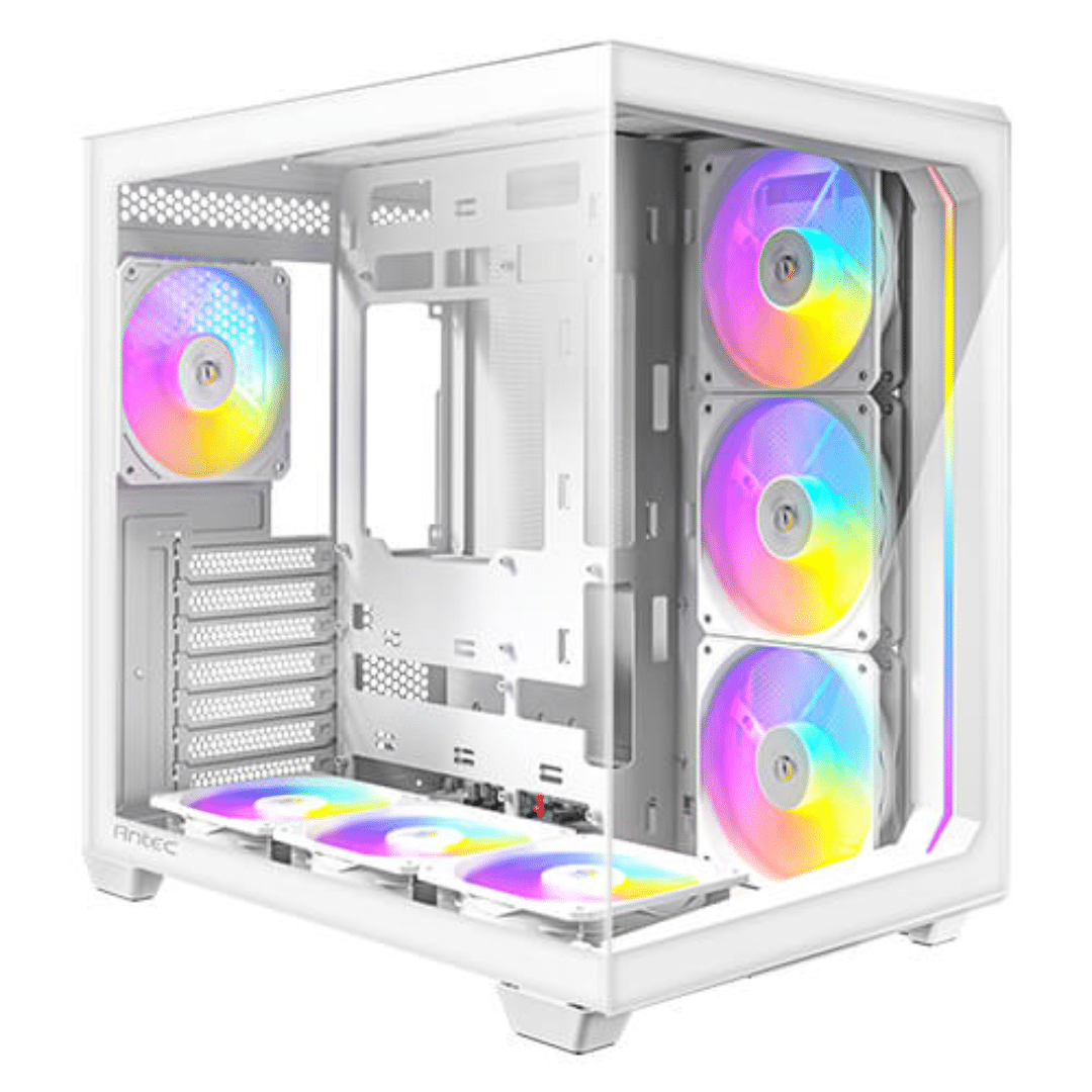 Case Antec C5 Blanco Mid Tower ARGB 3x120mm Inferior 3x120mm Lado Derecho 1x120mm Trasero