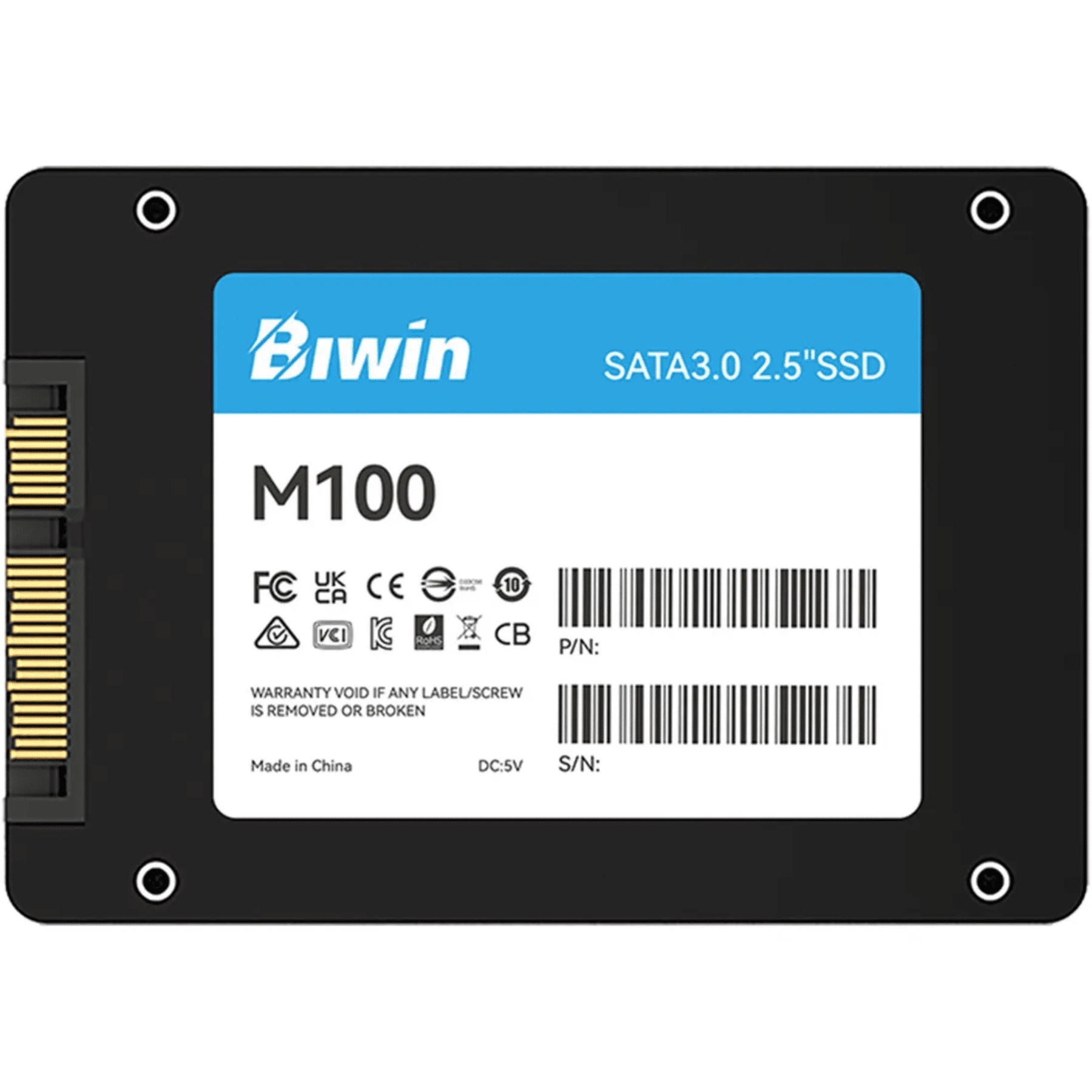 Disco Sólido Biwin Mainstream M100 512GB SATA III 2.5" 520MB/s
