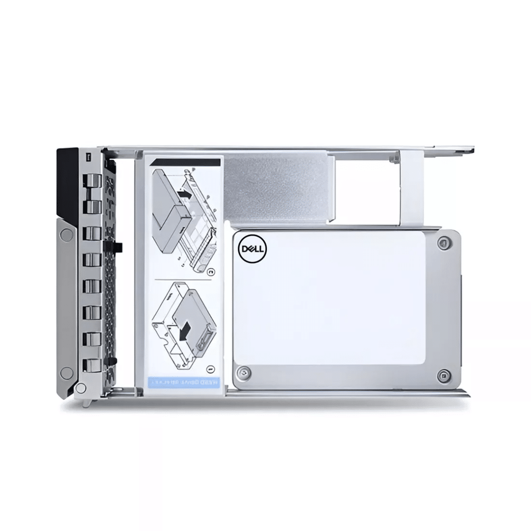 Disco Sólido Interno Dell 3.84TB SSD SATA Read Intensive 6Gbps 512E 2.5in con Hybrid Carrier 3.5in