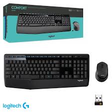 Combo Teclado y Mouse Logitech MK345 Wireless Num-Pad Resistente a Salpicaduras Reposa Muñecas