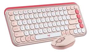 Combo Teclado y Mouse Logitech POP ICON Wireless Easy-Switch Hasta 3 Dispositivos
