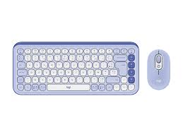 Combo Teclado y Mouse Logitech POP ICON Wireless Easy-Switch Hasta 3 Dispositivos Lilac