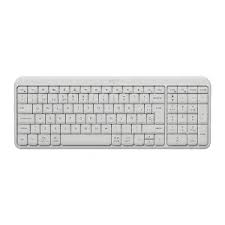 Teclado Logitech K250 Compacto Bluetooth Wireless con Num-Pad Ajustable 7 Grados Off White