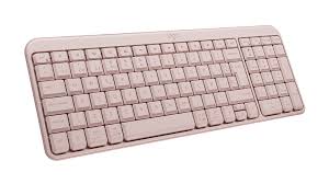 Teclado Logitech K250 Compacto Bluetooth Wireless con Num-Pad Ajustable 7 Grados Rose
