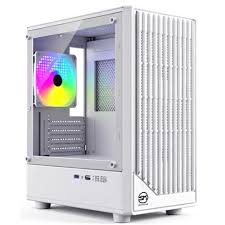 Case Speedmind Mid Tower Gamer 3x120mm Fan Vidrio Templado Blanco