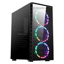 Case Speedmind SM13 Micro ATX / ITX Gaming Vidrio Lateral USB 3.0 USB 2.0 HD Audio 5 Fans ARGB Sin Fuente