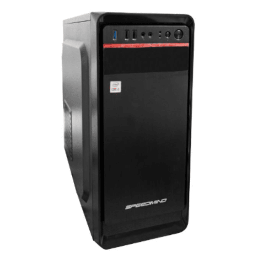 Case Speedmind SMKCM04 ATX Kit Combo con Fuente 700W y Card Reader