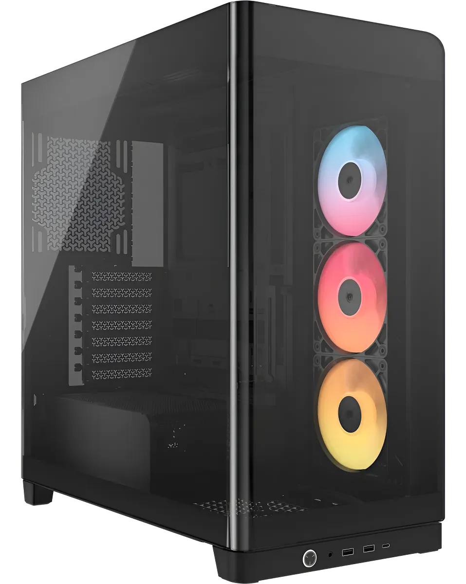 Case Corsair 4500X LX-R RGB iCUE Link ATX Mid Tower Vidrio Panorámico 2x USB 3.2 HD Audio Negro