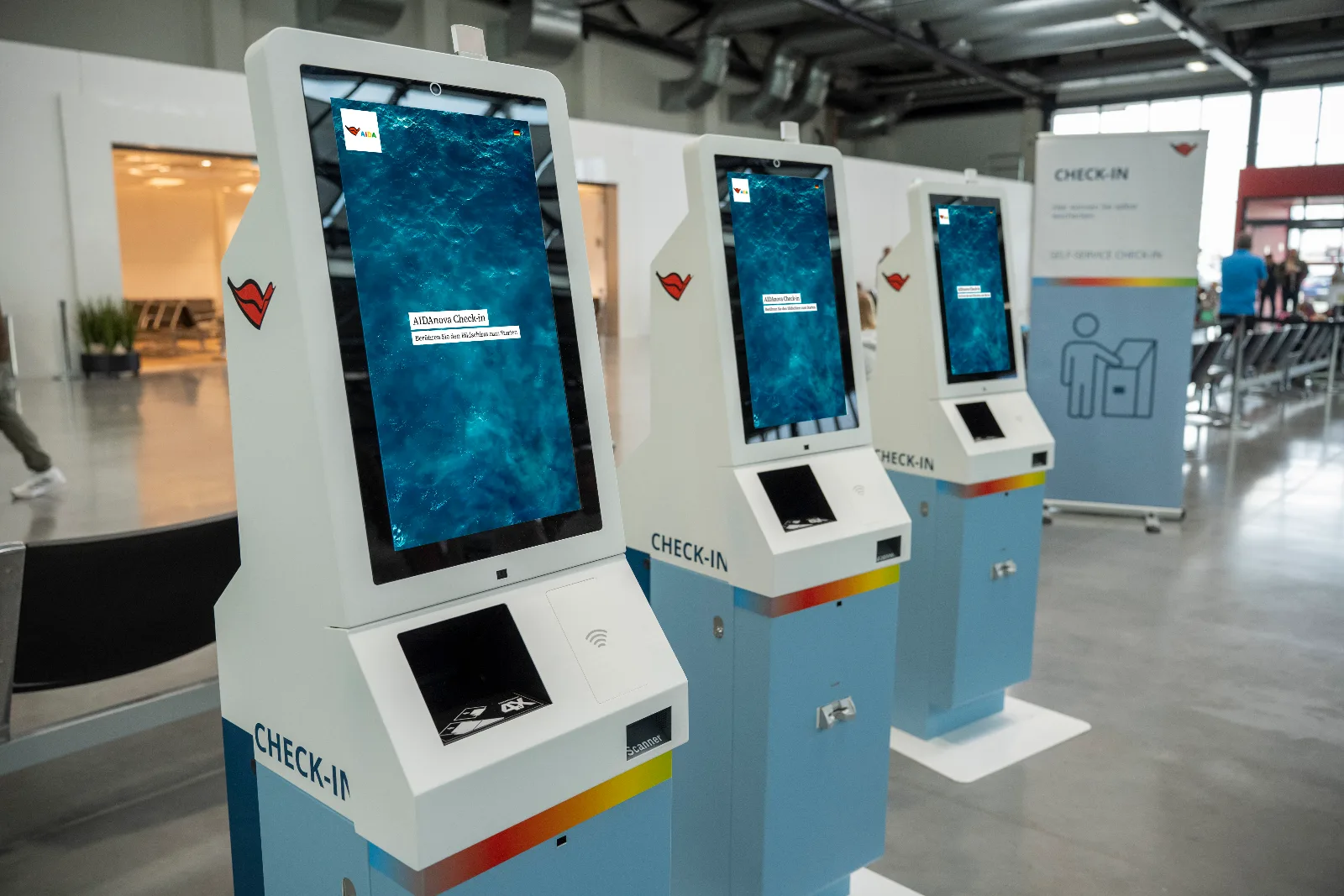 AIDA Cruises testet digitalen Self Check-in in Hamburg