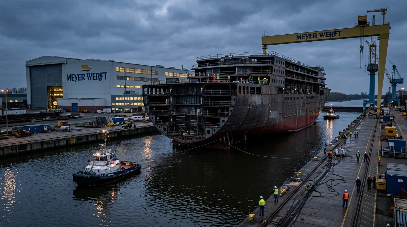 Disney Believe: Erster Rumpfabschnitt in Papenburg ausgedockt