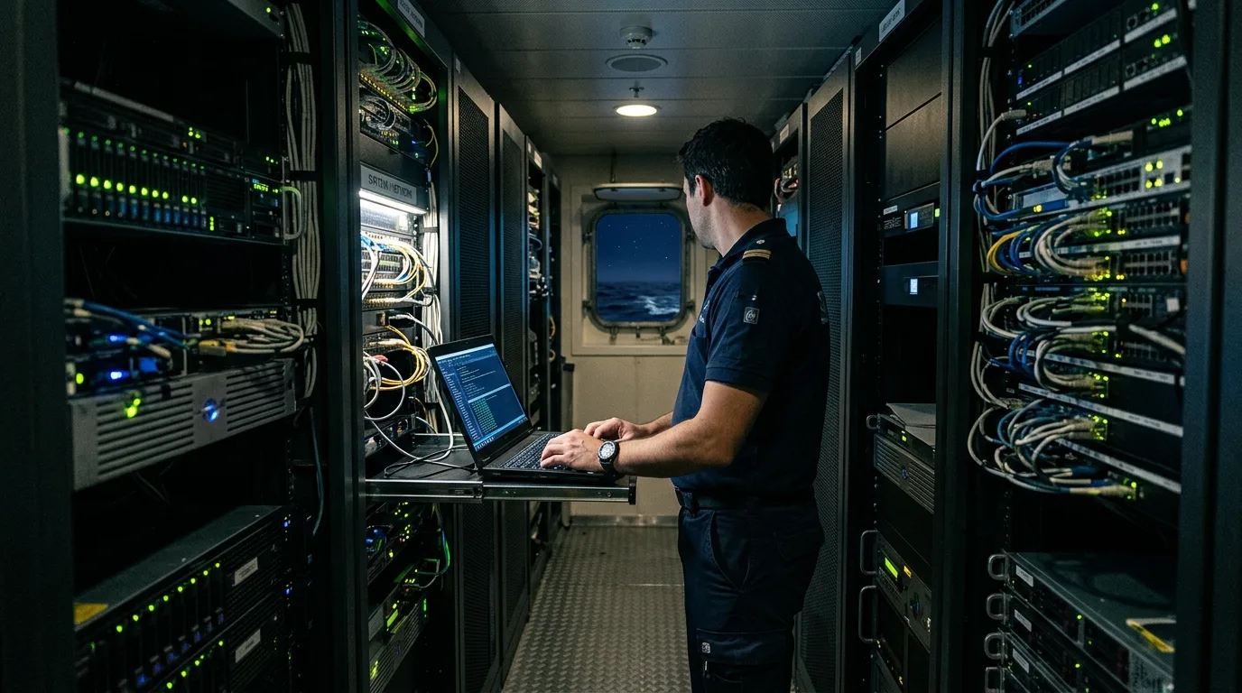 Das unsichtbare Netzwerk: Die IT-Crew an Bord