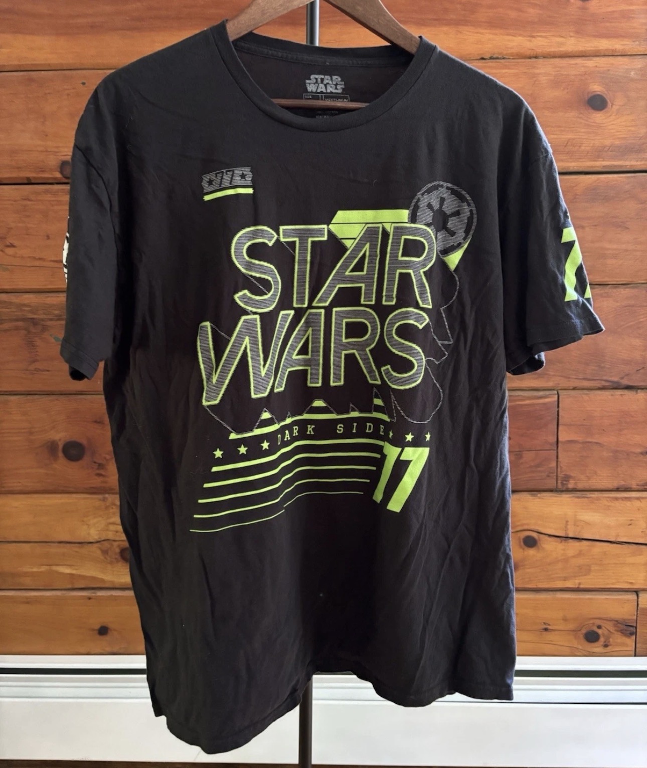 Fifth Sun Star Wars Dark Side Empire "77" Graphic Print T-Shirt SZ XL